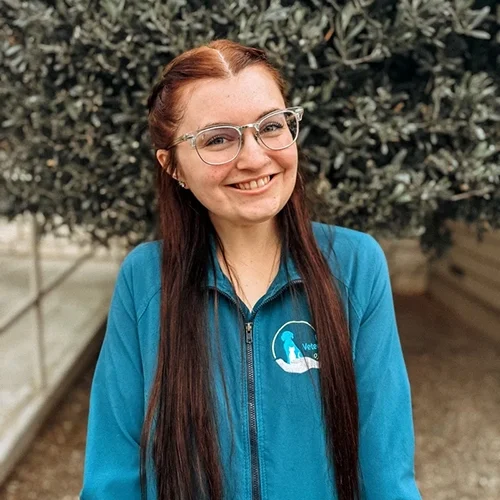 Sierra outside smiling